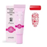 moyra stamping and painting gel red