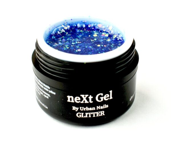 next gel glitter urban nails ngg blauw