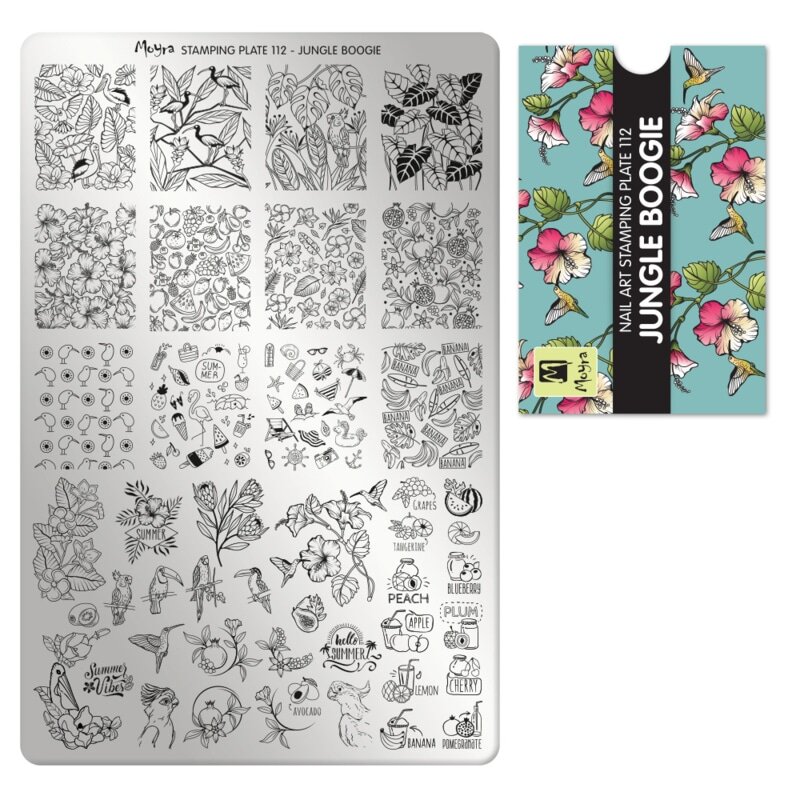 Moyra Stamping plate 90 Dragon fruits