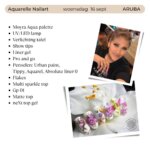 Aquarelle Nailart workshop Aruba