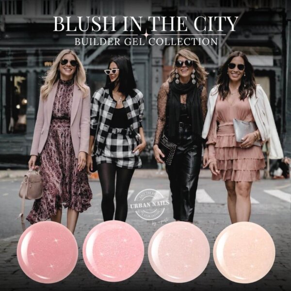 Blush in the City_buildergelcollectie.Square Blush in the City Builder Gel Collection