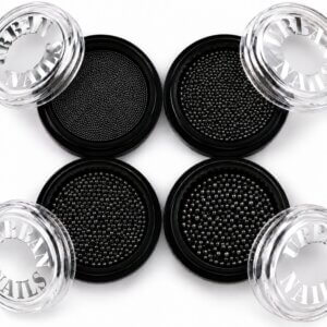 Caviar Beads Gun Metal Black