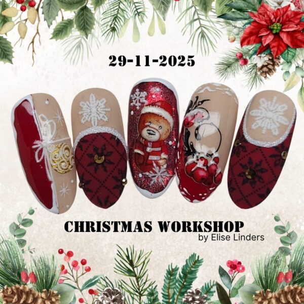 Christmas Workshop by Elise Linders portrait Christmas Nail Art Magic