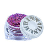 Diamond Line fuchsia multi glitter urban nails