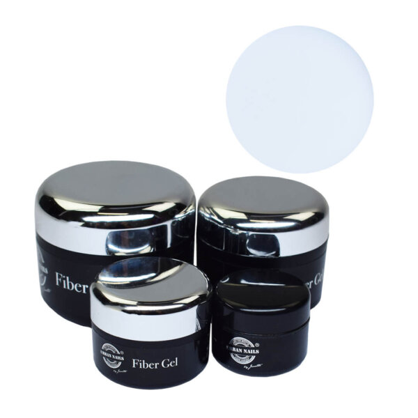 fiber gel white urban nails