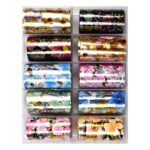 Foil box golden flowers