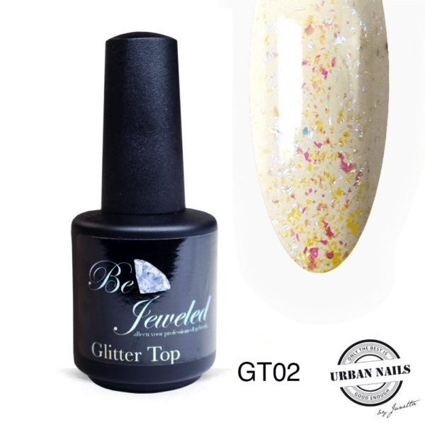 Glitter Top Gel GT02 wit