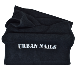 urban nails zwarte handdoek