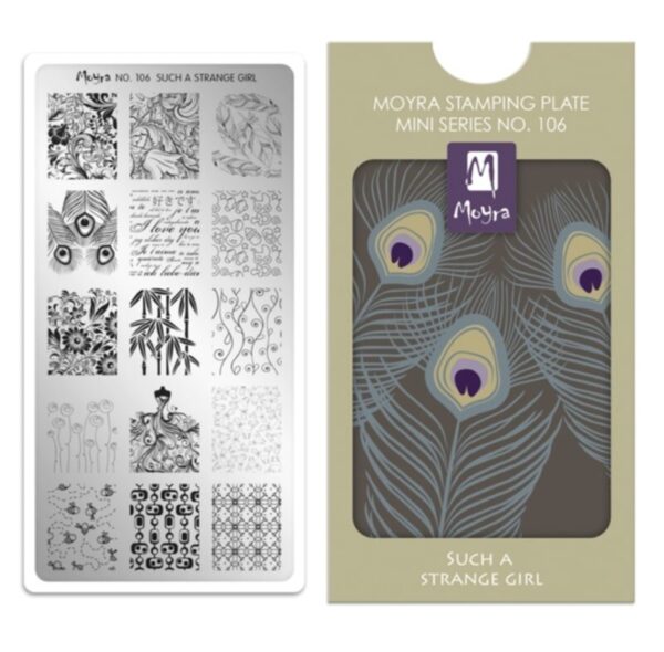 Moyra Mini Stamping Plate 106 Such a strange girl