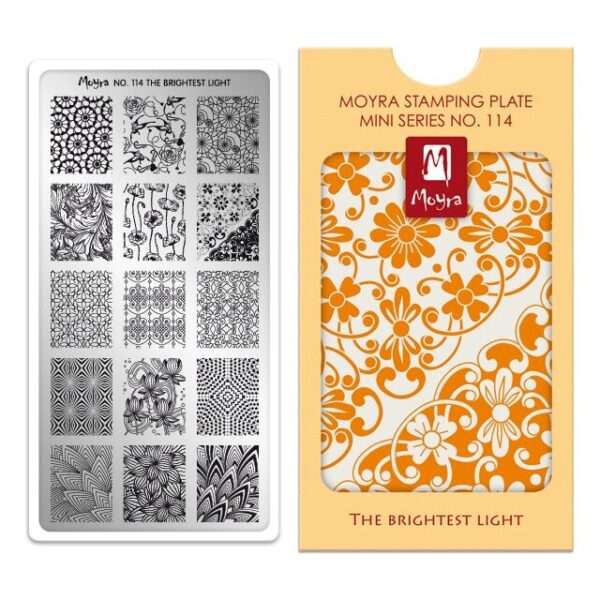 Moyra Mini Stamping Plate 114 The Brightest Light Moyra Mini Stamping Plate 114 The Brightest Light