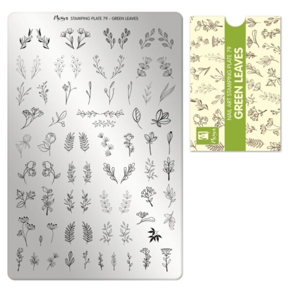 Moyra Stamping Plate 79 Green Leaves