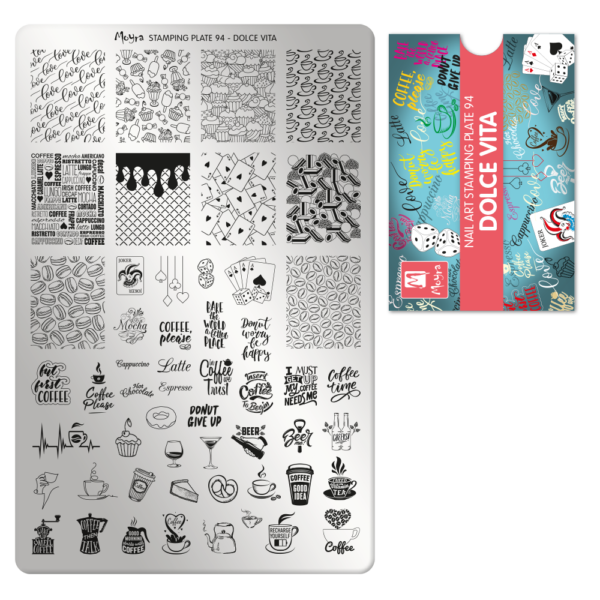 Moyra stamping plate 094 - Dolce Vita
