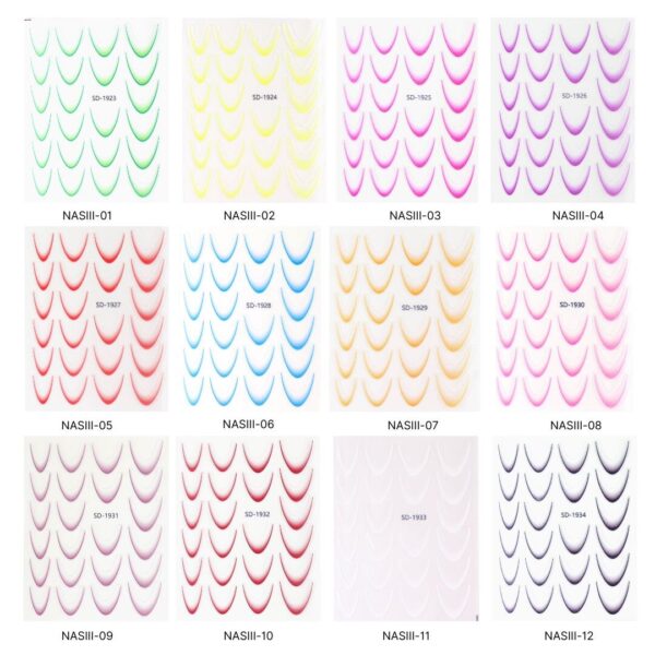 Nail Art Sticker III - NASIII French ombre