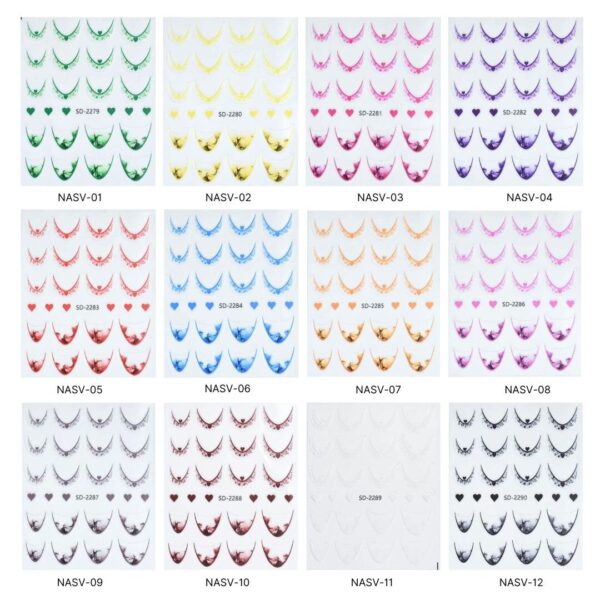 Nail Art Sticker V 01-12