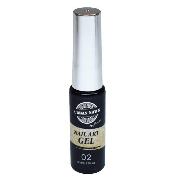 Nail Art Gel 02 reflective glitter gold