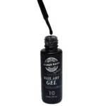 nail art gel black urban nails