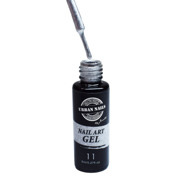 Nail Art Gel 11 metallic silver