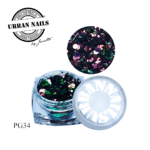 pixie glitter urban nails PG34