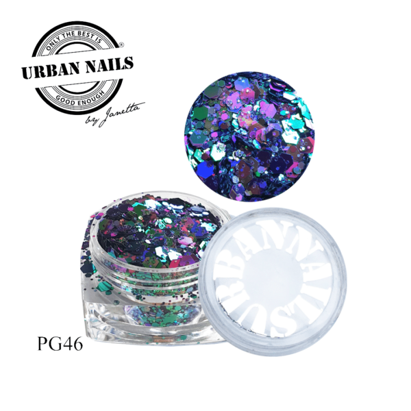 pixie glitter urban nails PG46