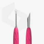 Manicure Pusher With Silicone Handle Gummy UNIQ 11 TYPE 2 (Slanted Pusher + Ring) PQ-11/2