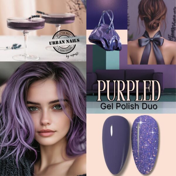 Purpled Gel Polish Duo collage