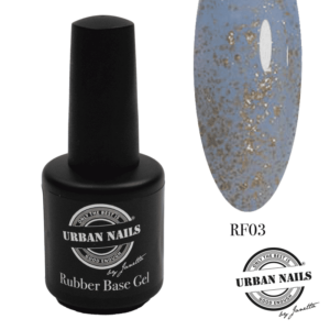 rubber base gel flake urban nails rf03