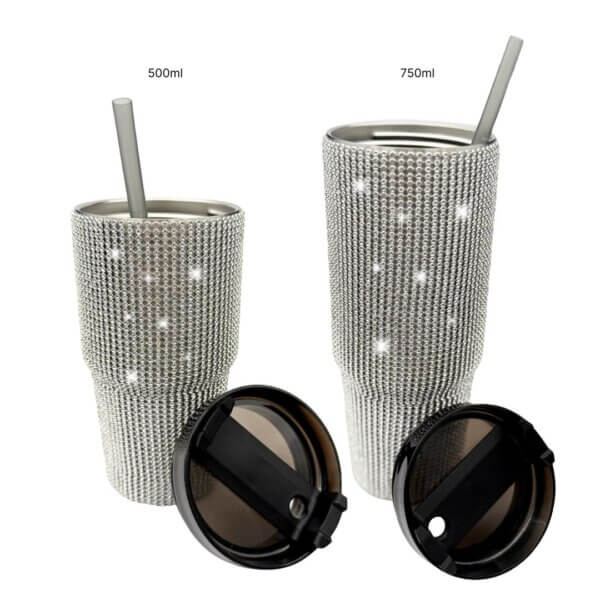 Rhinestone Tumbler Cups