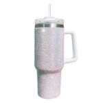 Rhinestone Tumbler Cup White XL
