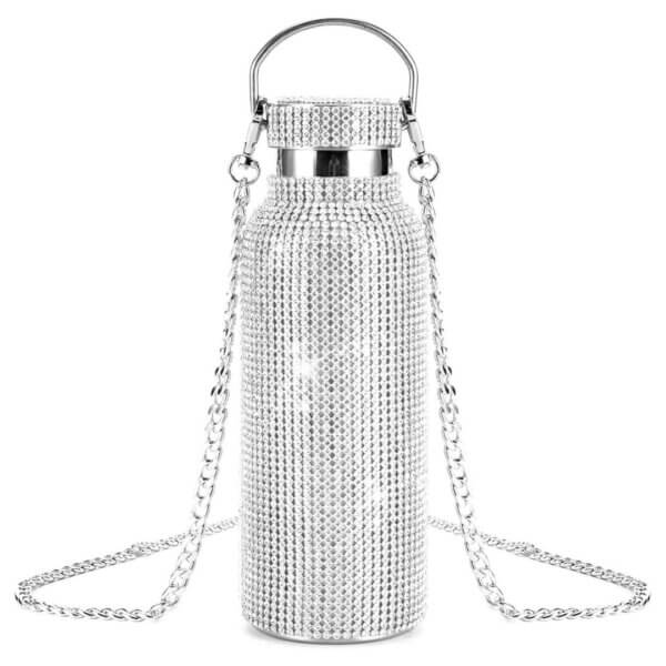 Rhinestone Tumbler with chain Medium