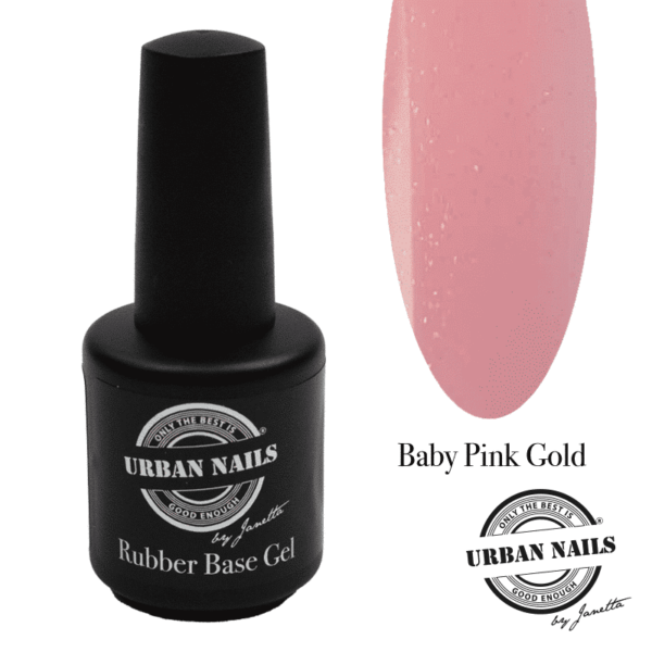 Rubber Base Gel Baby Pink Gold