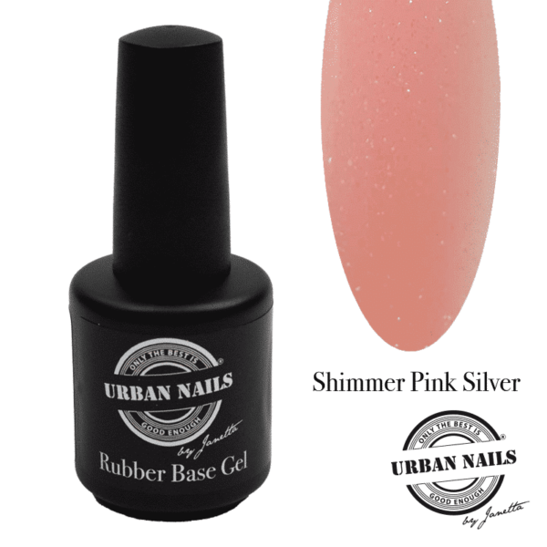 Rubber Base Gel Shimmer Pink Silver