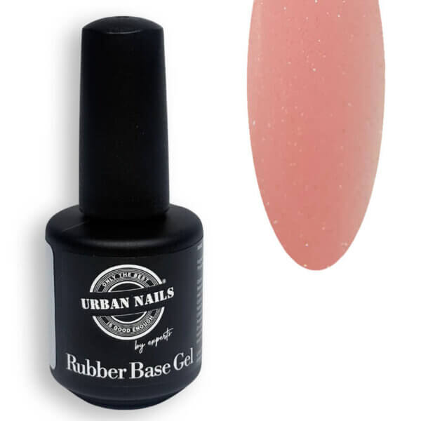 Rubber Base Gel Shimmer Pink Silver 15g - RIAB