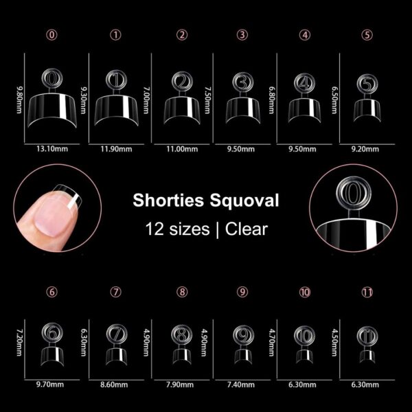 Tip Box Shorties Squoval