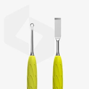 Staleks Pusher Recht Plat en Lus Duwer Uniq Gummi PQ-11/1y yellow
