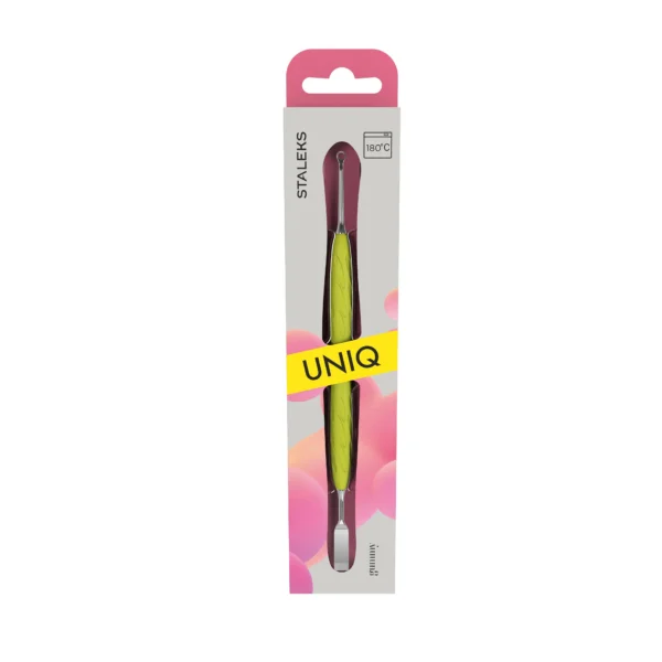 Staleks Pusher Recht Plat en Lus Duwer Uniq Gummi PQ-11/1y yellow