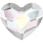 Swarovski Heart Crystal AB 6mm