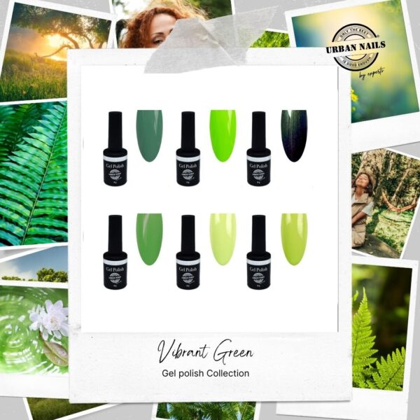 Vibrant Green Gel Polish Collection