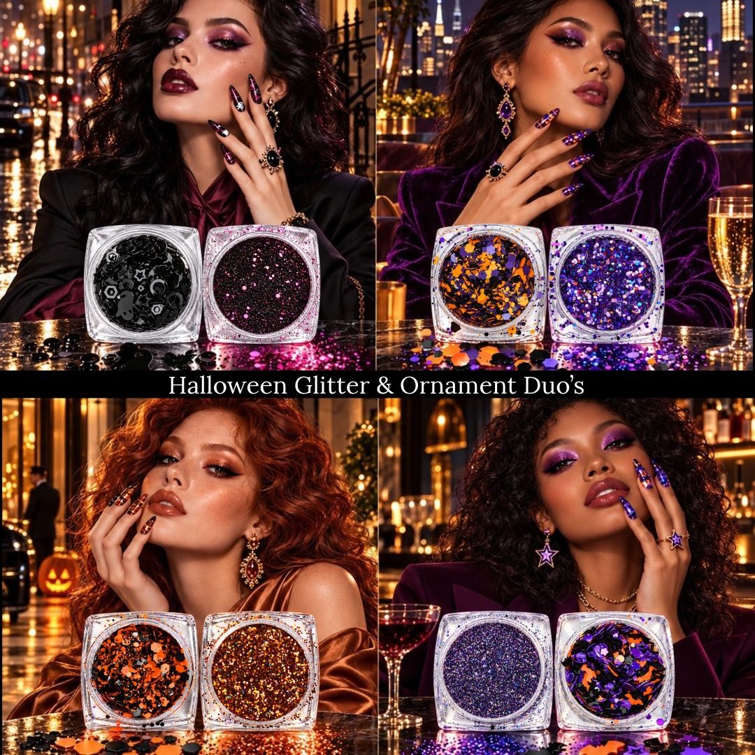 Halloween glitter duos mobile banner