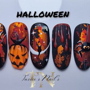 halloween nailart urban nails