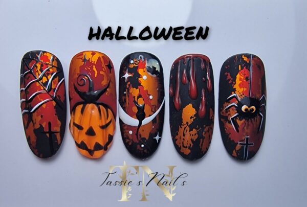 halloween nailart urban nails