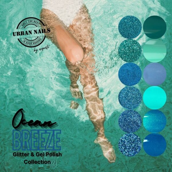 Ocean Breeze Gel Polish en glitter Collection urban nails