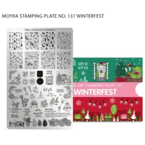 Moyra stamping plate 137 - Winterfest