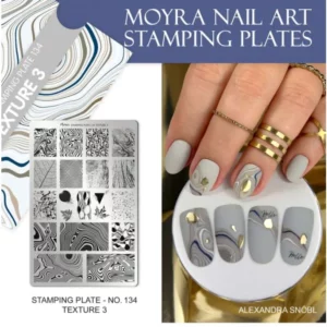 Moyra stamping plate 134 - Textures 3