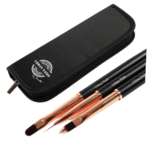 Rosegold penselenset 3 stuks in etui